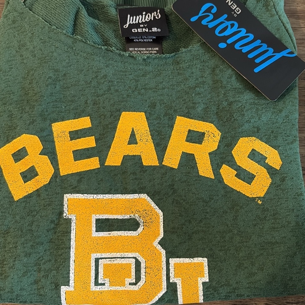 NWT [Outerstuff] Baylor Bears NCAA Boatneck Wide Receiver Sweatshirt Juniors S - Picture 5 of 11